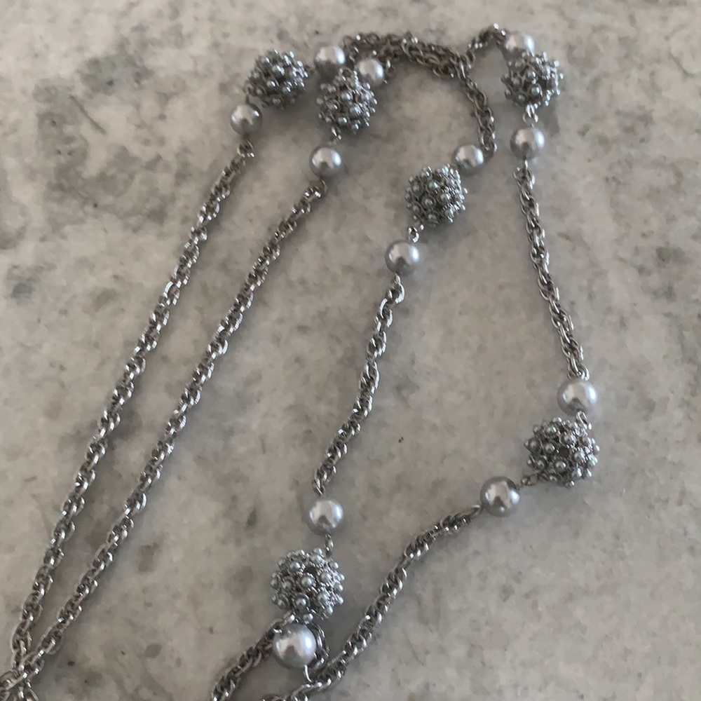 Silver jewelry-necklace, bracelet & 2 earrings - Picture 4 of 6